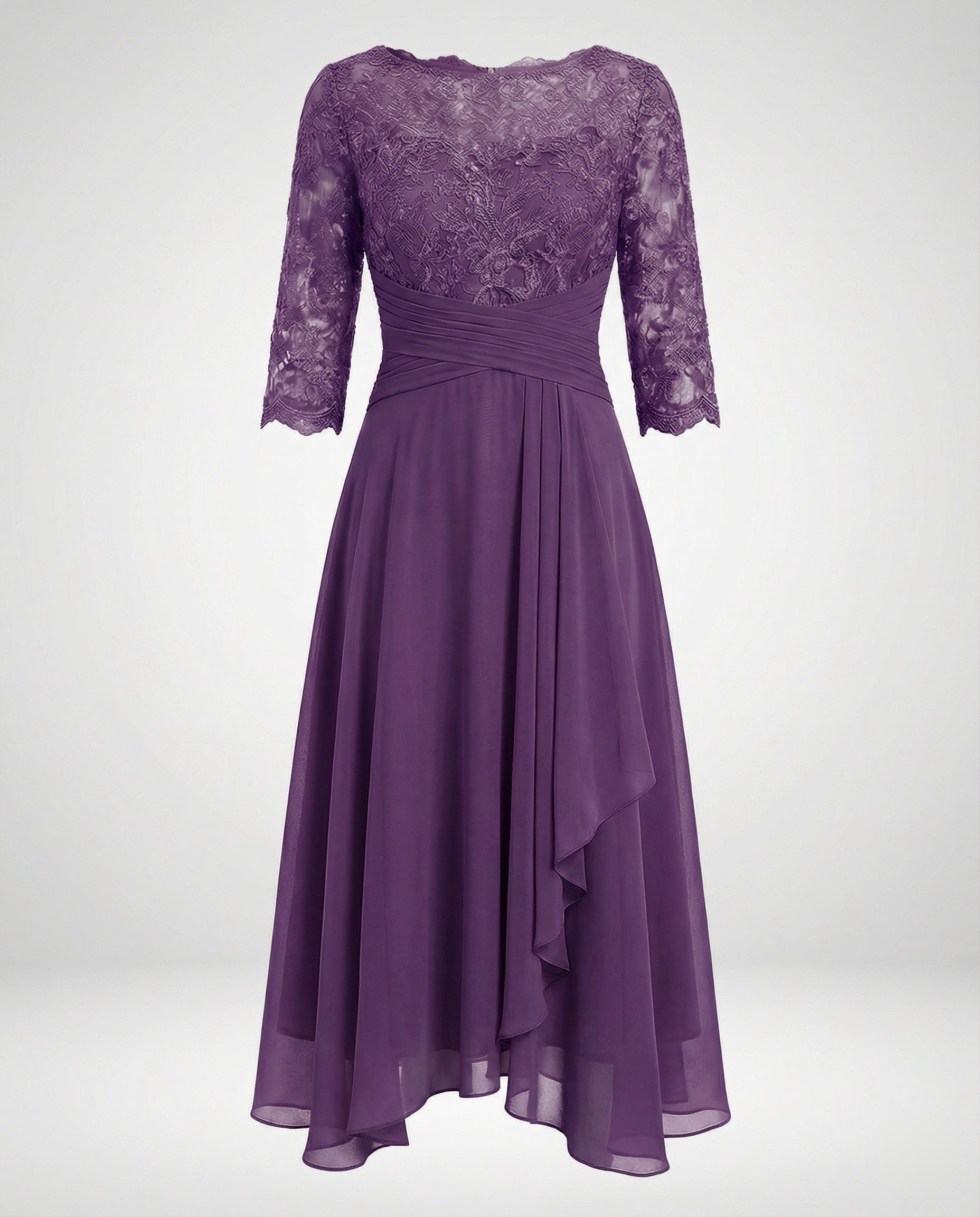 Women's Lace Fit & Flare Midi Dress
