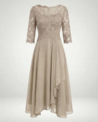 Women's Lace Fit & Flare Midi Dress