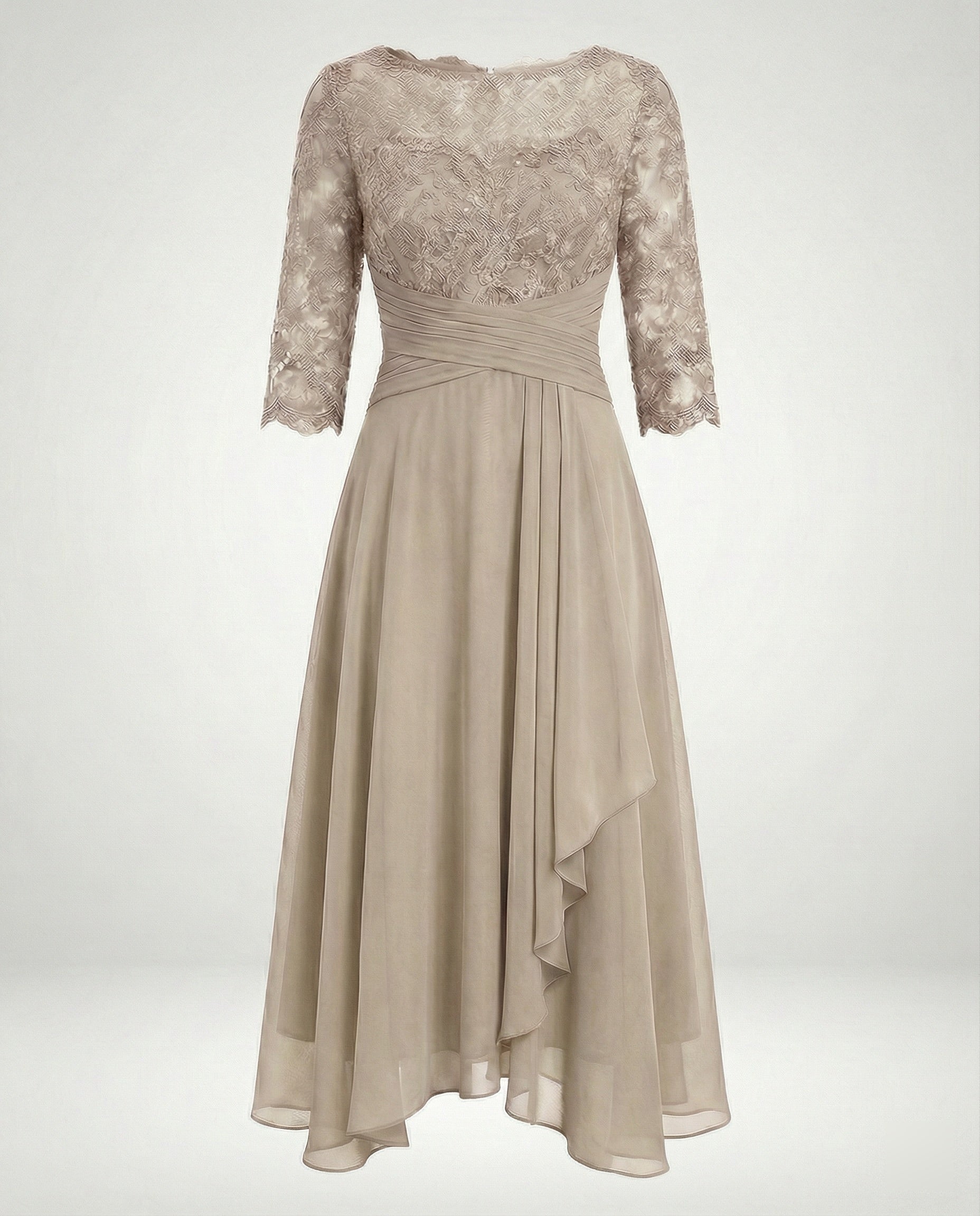 Women's Lace Fit & Flare Midi Dress