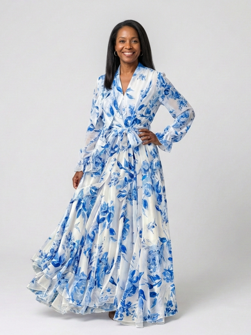Delilah | Floral Wrap Maxi Dress