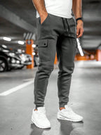Men's Cropped Stretch Joggers – Drawcord Waist