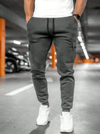 Men's Cropped Stretch Joggers – Drawcord Waist