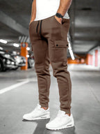 Men's Cropped Stretch Joggers – Drawcord Waist