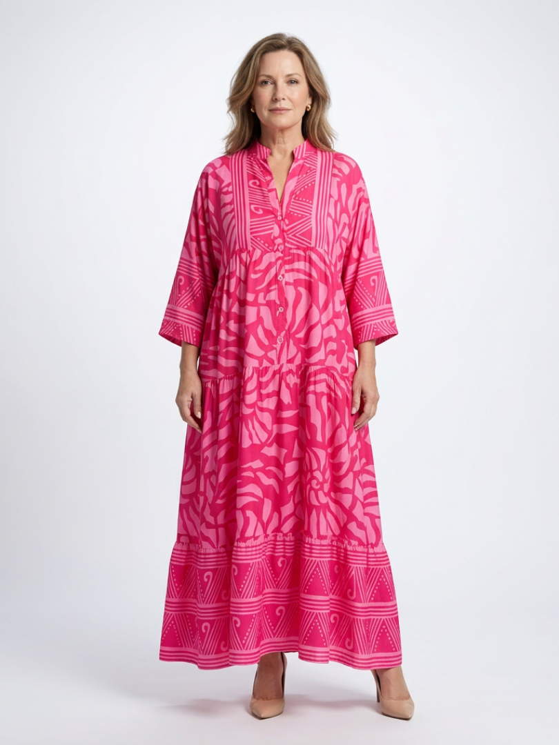 Savannah | Button Front Maxi Dress
