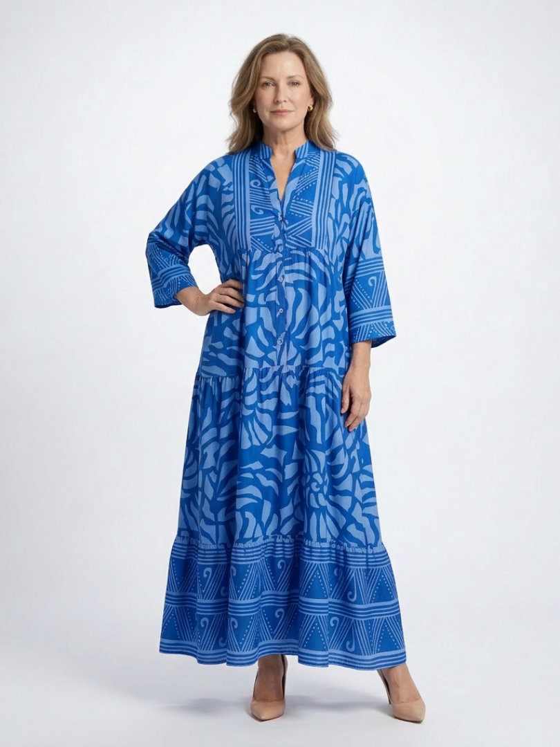 Savannah | Button Front Maxi Dress