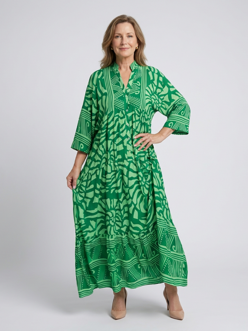 Savannah | Button Front Maxi Dress