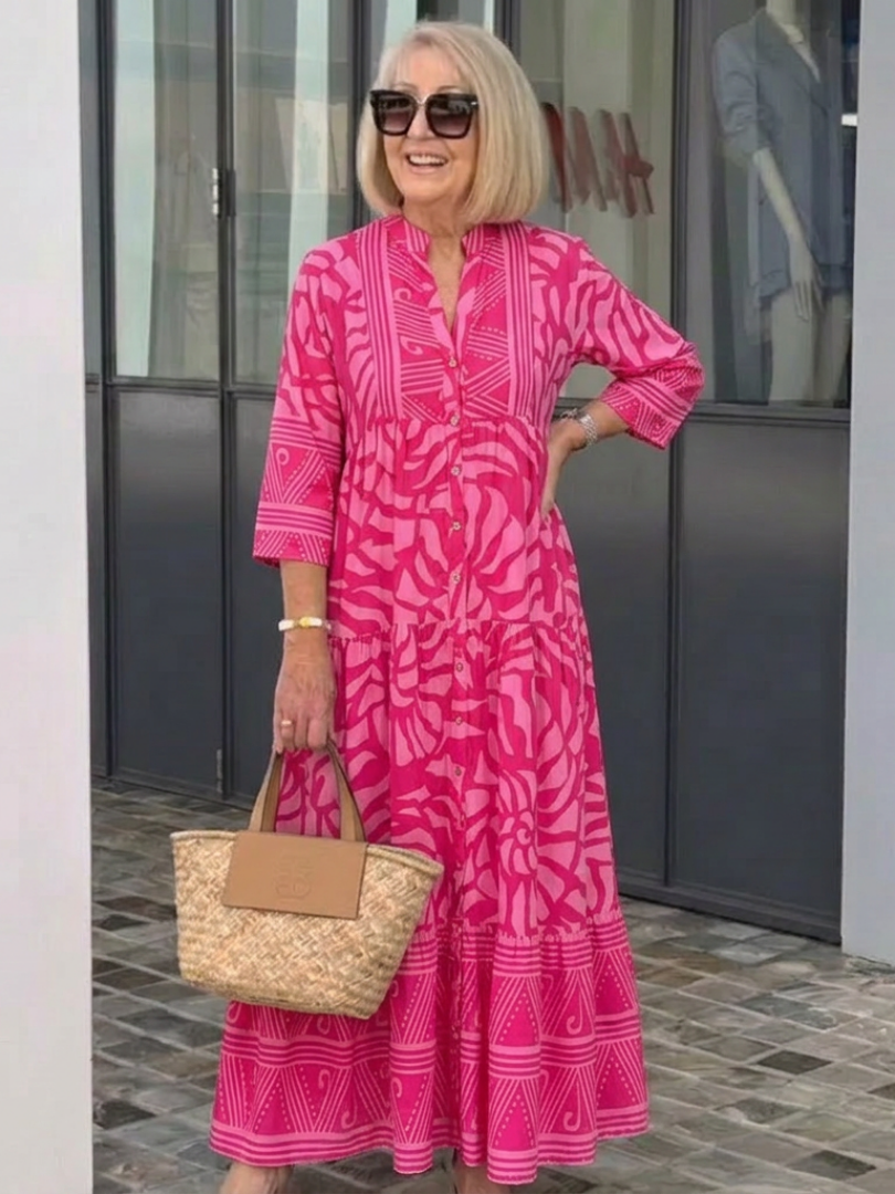 Savannah | Button Front Maxi Dress