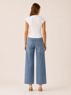 Twyla | Soft Eyelet Puff Sleeve Blouse