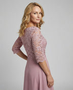Women's Lace Fit & Flare Midi Dress