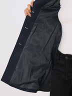 Women's Single-Breasted Notched Lapel Trench Coat