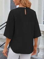 Women's Chiffon Three-Quarter Sleeve Blouse