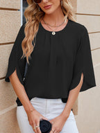 Women's Chiffon Three-Quarter Sleeve Blouse