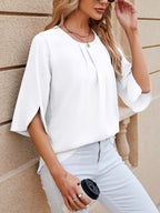 Women's Chiffon Three-Quarter Sleeve Blouse