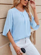 Women's Chiffon Three-Quarter Sleeve Blouse