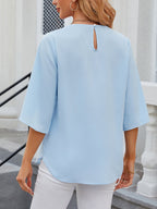Women's Chiffon Three-Quarter Sleeve Blouse