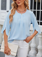 Women's Chiffon Three-Quarter Sleeve Blouse