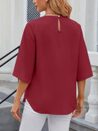 Women's Chiffon Three-Quarter Sleeve Blouse