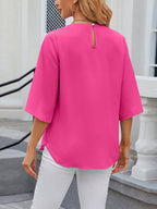 Women's Chiffon Three-Quarter Sleeve Blouse