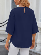 Women's Chiffon Three-Quarter Sleeve Blouse