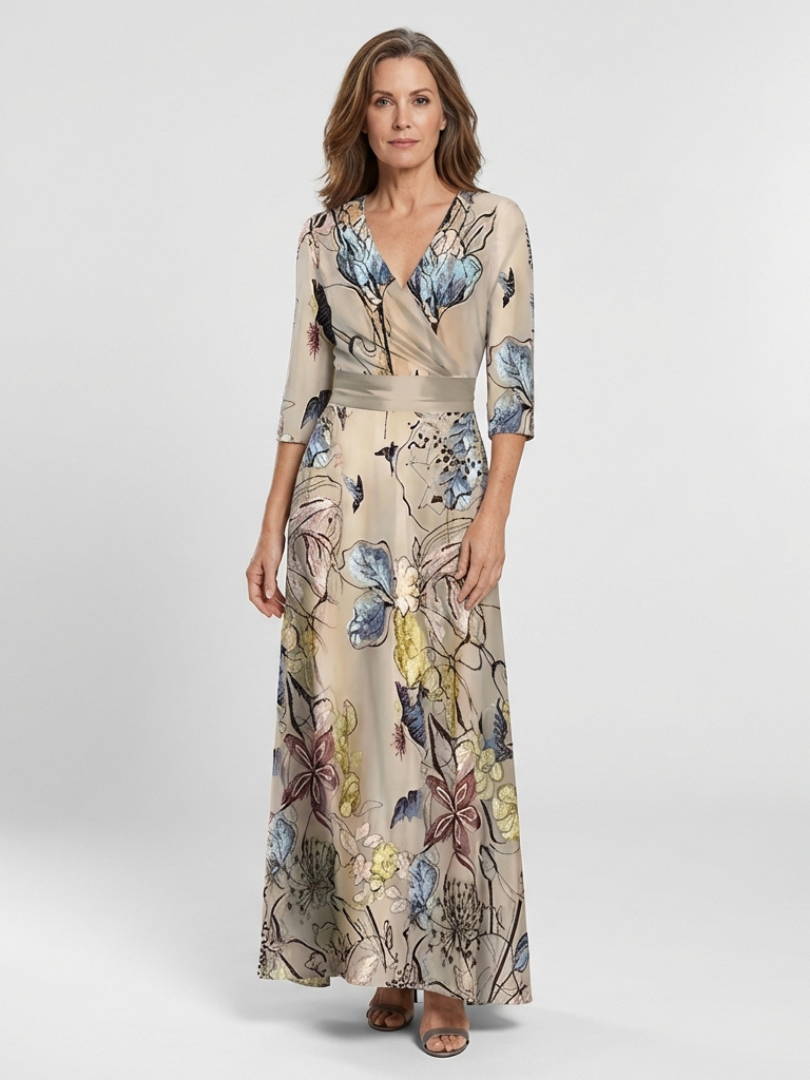 Clara | Floral Wrap Maxi Dress