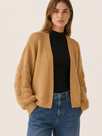 Vesper | Cozy Open Front Ribbed Cardigan