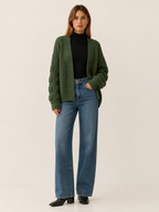 Vesper | Cozy Open Front Ribbed Cardigan