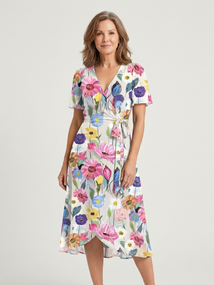 Hailey | Wrap Tie Flow Dress