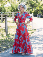 Audrey | Floral Sash Maxi Dress