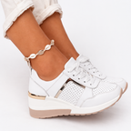 Women's Orthopedic Lace-Up Wedge Sneakers