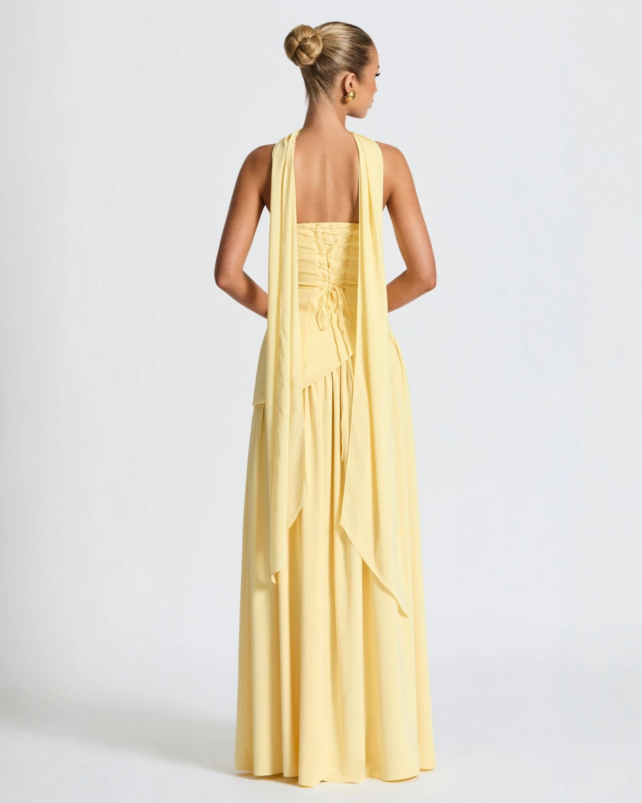 Women's Strapless Slit Maxi Dress